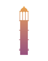 Eid mubarak towers isolated icon