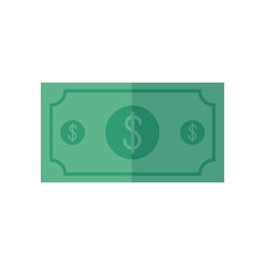 money bill icon, flat style