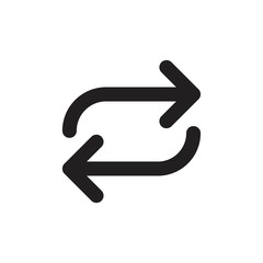 Substitution icon template black color editable. Substitution icon symbol Flat vector illustration for graphic and web design.