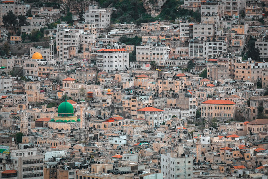 Nablus &ldquo;The Little Damascus&rdquo; landscape city view