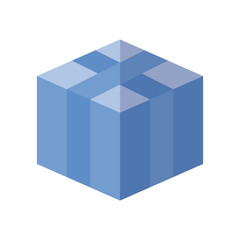package box icon, flat style