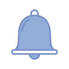 bell icon, blue outline style