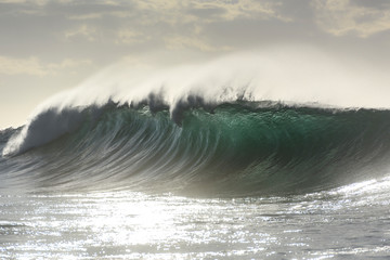 Huge waves at sunrise, Sydney Australia