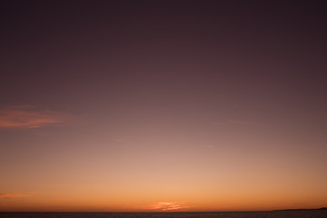 sunset over sea