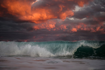 Burning Ocean, Bondi Beach, Australia