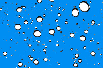 White air bubbles texture. Sparkling fizzy water background. Round shapes pattern.