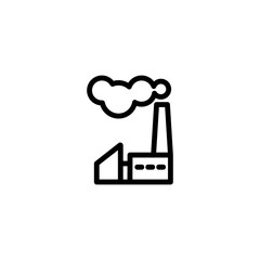 Vector illustration, factory icon design