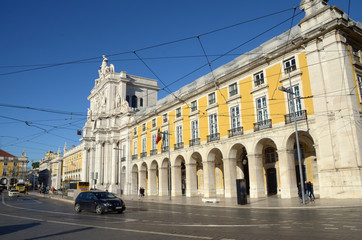Naklejka na ściany i meble Commerce square, Lisbon