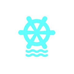 ships wheel logo