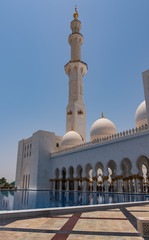 Fototapeta na wymiar Sheikh Zayed Grand Mosque. Abu-Dhabi, UAE. May 2019