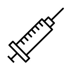injection drug line style icon