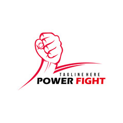 fight logo icon vector isolated