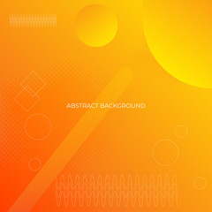orange abstract geometric background