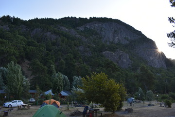 Beautiful camp landscape