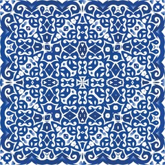 Antique azulejo tiles patchwork.