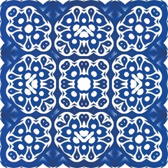 Antique portuguese azulejo ceramic.