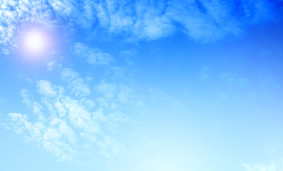blue sky with beautiful natural white clouds	