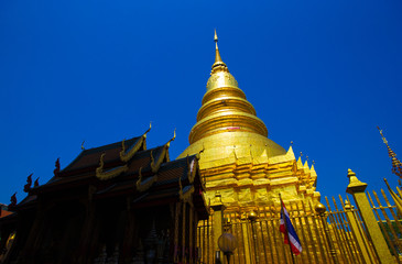 Wat Phra That Hariphunchai is a Buddhist temple  in Lamphun, Thailand