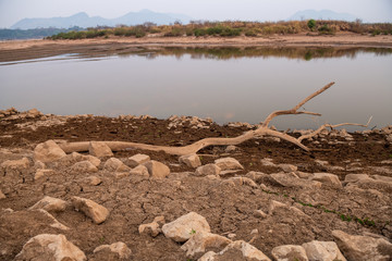 Water levels often run low on the Mekong River downstream from upstream dams.