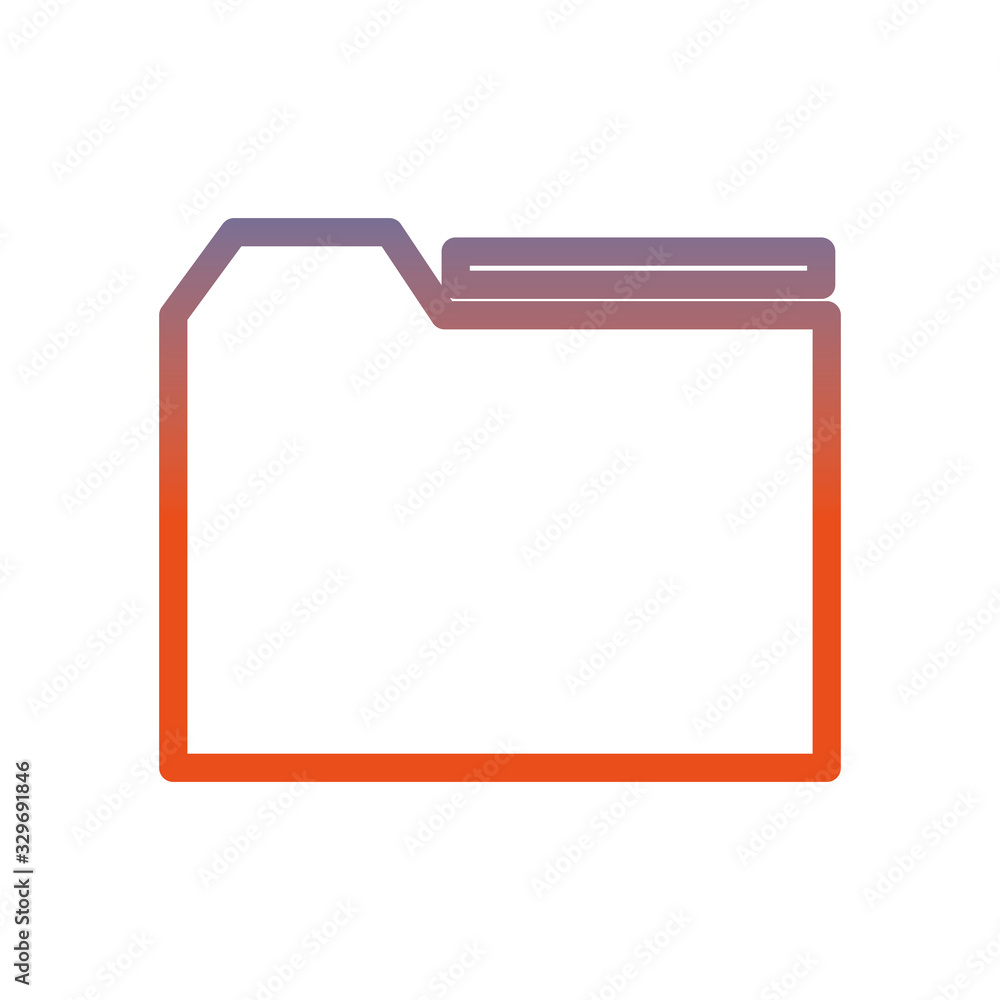 Poster folder file document isolated icon