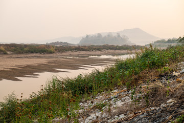 Water levels often run low on the Mekong River downstream from upstream dams.