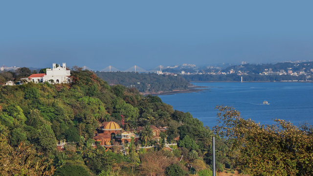 Panoramic view of Goa,India  cityscape from Fort