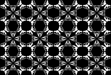 Seamless pattern design with floral background elements, beautiful ornaments