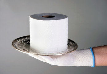 Last roll of Toilet Paper more Valuable than Gold.