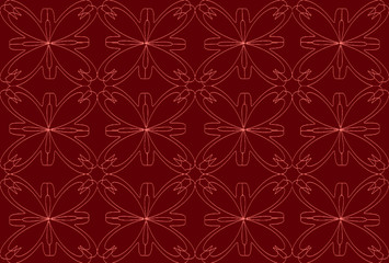 Seamless pattern design with floral background elements, beautiful ornaments