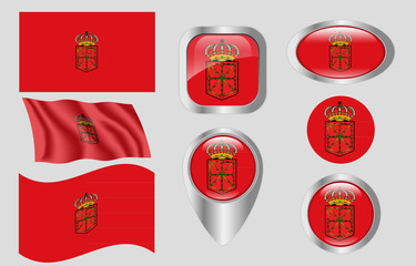 Flag of Navarra, Spain