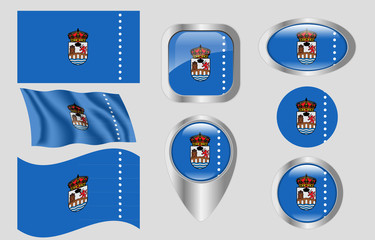 Flag of Ourense, Spain