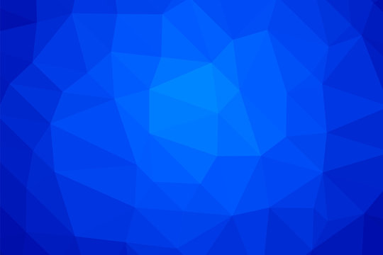 Blue  Low Poly Vector Background - Geometric Polygonal Pattern