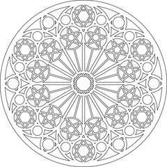 Rose Window, Fig. 9, round 1, triangular 1, framework