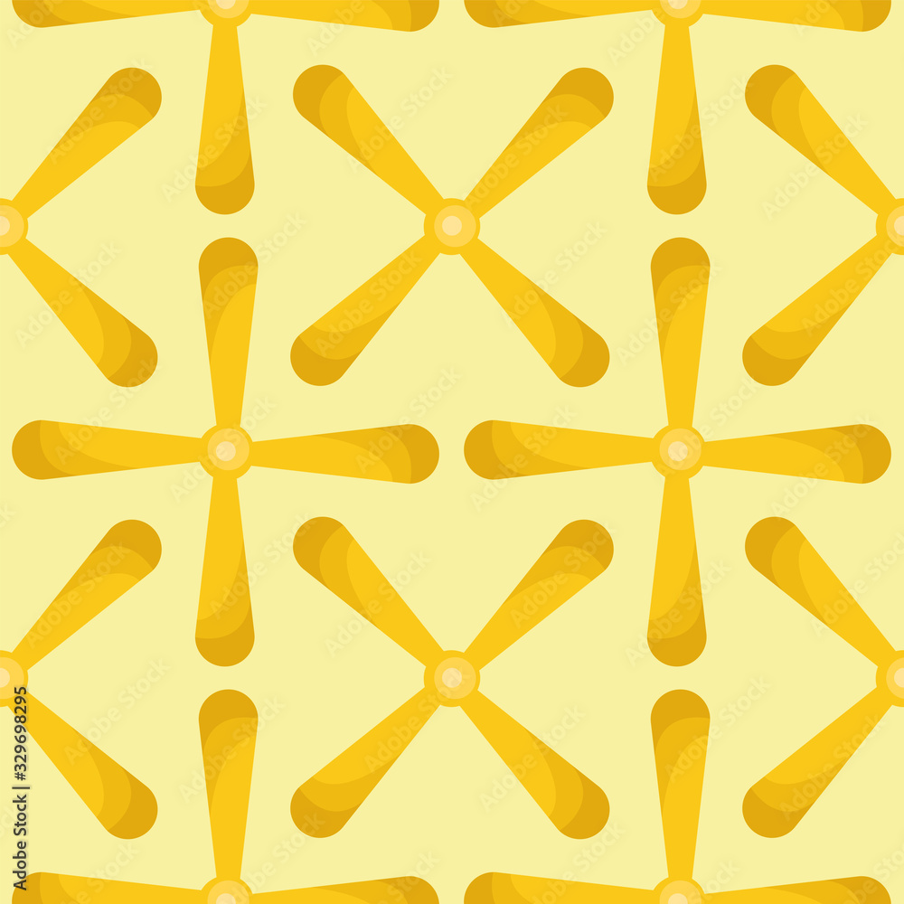 Sticker Yellow toy pattern, illustration, vector on white background.