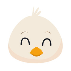 cute little duck easter character