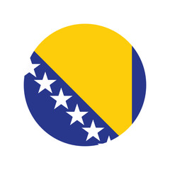 Bosnia and Herzegovina flag. Vector illustration eps 10.