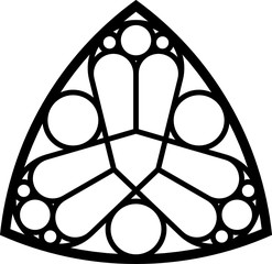 Rose Window, Fig. 9, triangular 1, base, round 1