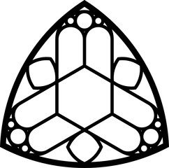Rose Window, triangular 2, base, square 1