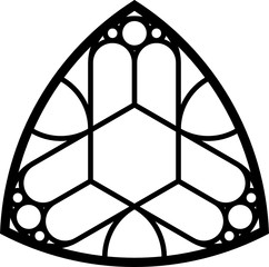 Rose Window, triangular 2, base, triangular 2