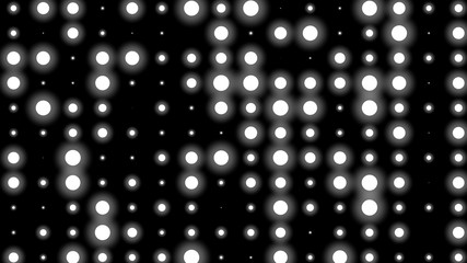 Dot white black pattern gradient texture background. Abstract  technology big data digital background. 3d rendering.