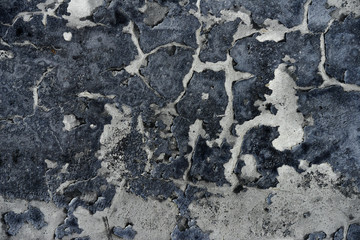 Background of the rough texture of the cement wall and cracked color