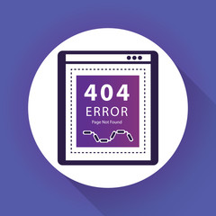 Error 404 page not found concept
