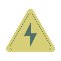 energy triangle label caution icon