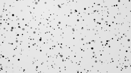 Dot white black pattern gradient texture background. Abstract  technology big data digital concept. 3d rendering.