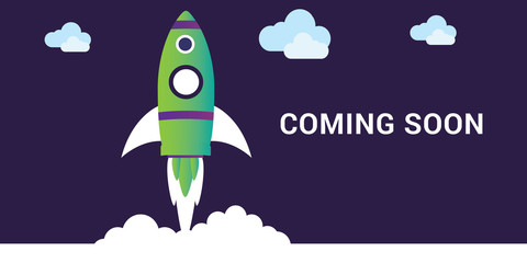 Coming Soon Website Template. Coming Soon Landing Page Design. Coming soon page for a new website.