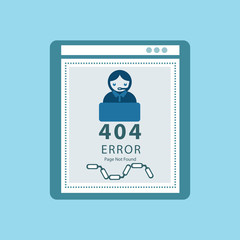 404, page not found man using laptop having problem with website 