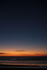 abstract sunset over the sea