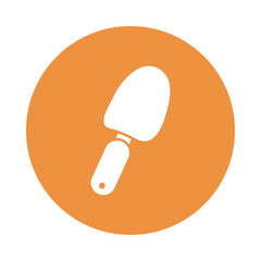 cute shovel , block and flat style icon