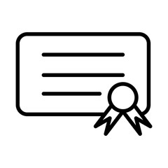 certificate icon vector template
