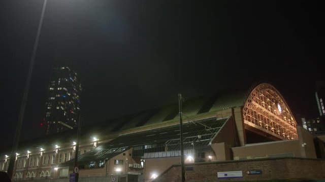 Manchester Piccadilly Train Station At Night